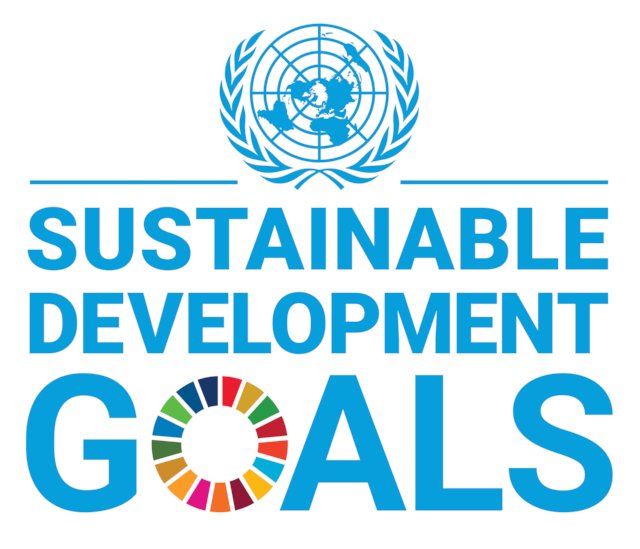 A photo of the United Nations 2030 sustainable development goals logo
